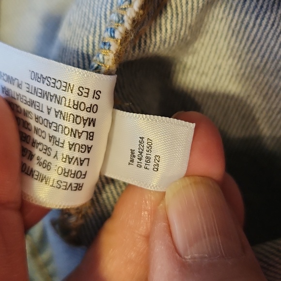 Universal Thread Light Blue Denim Jacket with Rhinestones Size XL Large Pockets - Picture 11 of 16